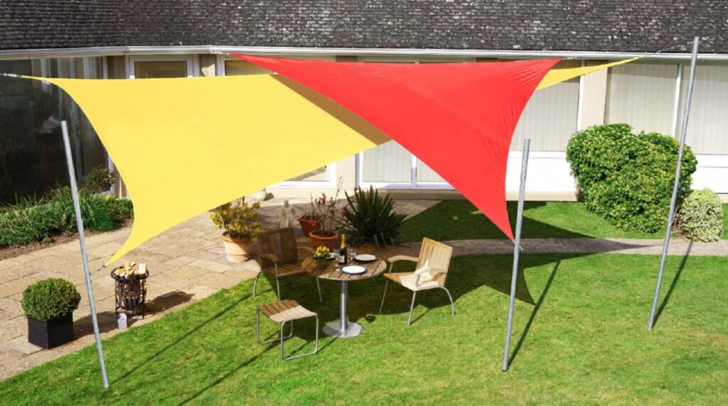 Waterproof garden awnings and canopies
