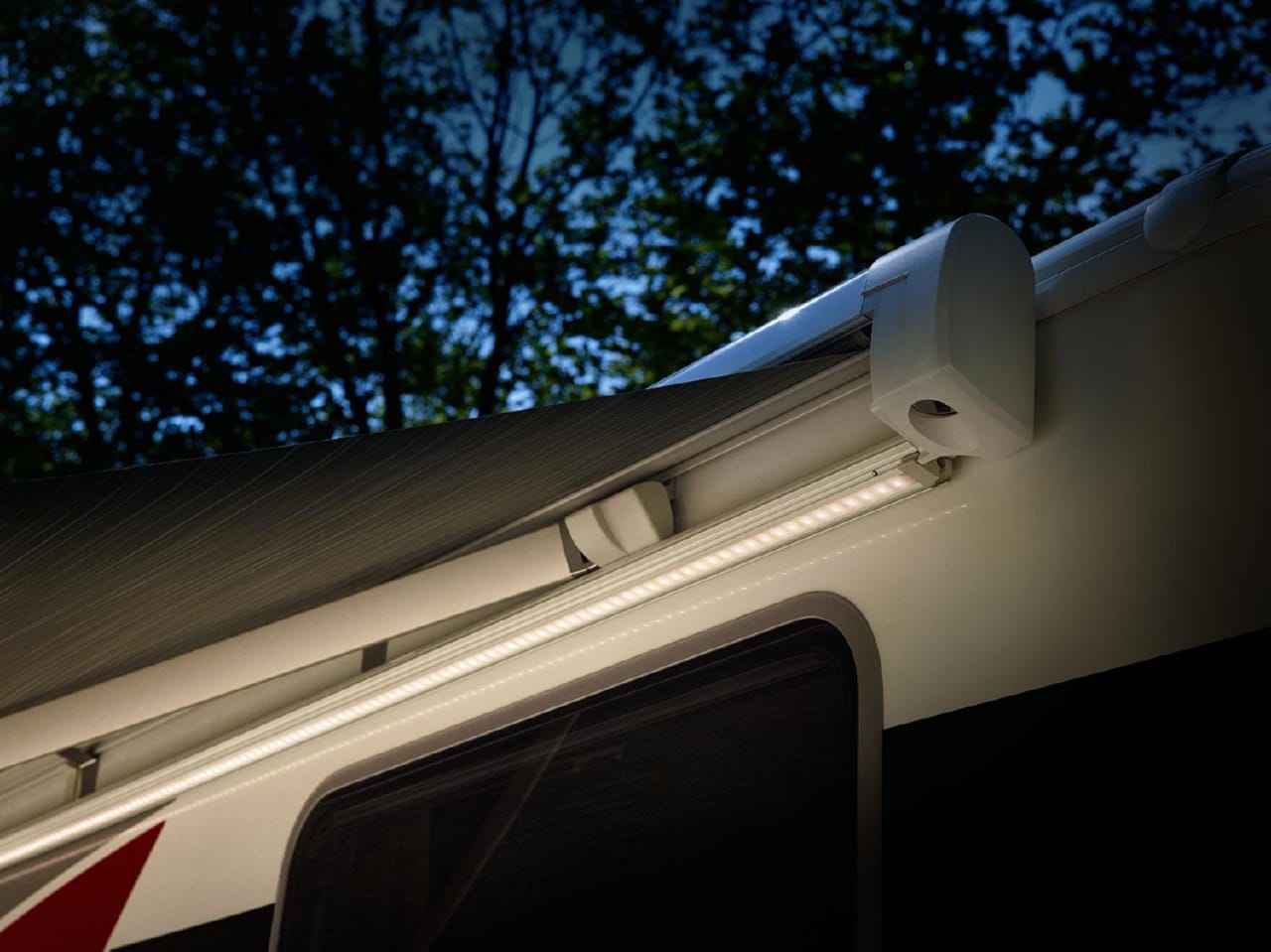 How to install LED strip lights on RV awning roller
